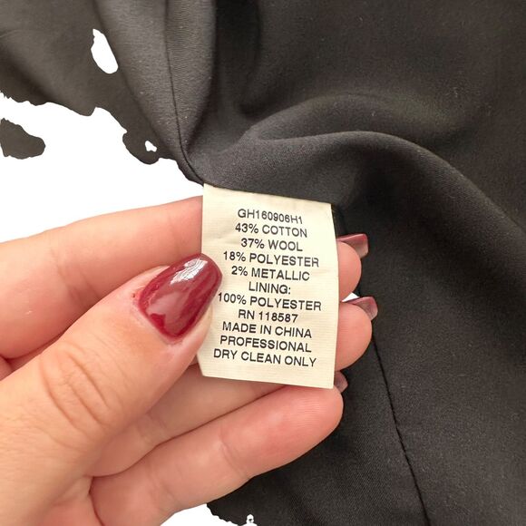 GREY JASON WU Embroidered Face Cropped Blazer Jacket NWT Sz4 - Picture 6 of 7